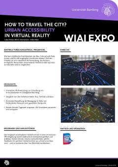 Poster: Bambergs Erreichbarkeit in VR