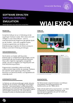 Poster: Arcade-Automaten und Emulation