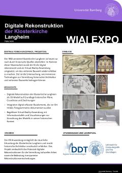 Poster: Digitale Rekonstruktion der Klosterkirche Langheim