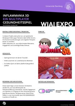 Poster: Inflammania 3D – Spielstation aus dem Projekt CASCAID