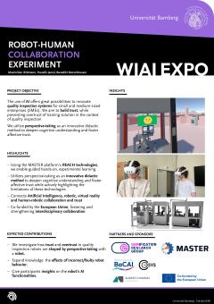 Poster: Mensch-Roboter-Kollaboration im Experiment