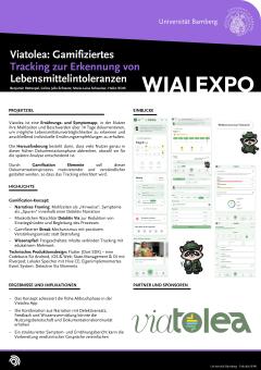 Poster: Viatolea – Gamifiziertes Tracking zur Erkennung von Lebensmittelintoleranzen