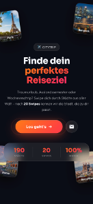 Startseite der Reiseziel-Empfehlung – neu